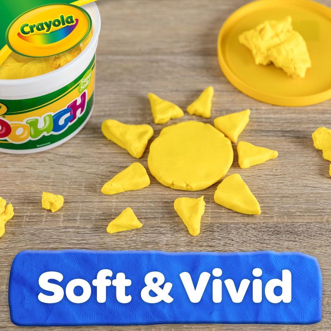 Crayola Dough – Purple (3lb), Bulk Modeling Dough for Kids, Clay Alternative, Resealable Tub, Ages 3+, Great for Kids Arts & Crafts(Yellow)