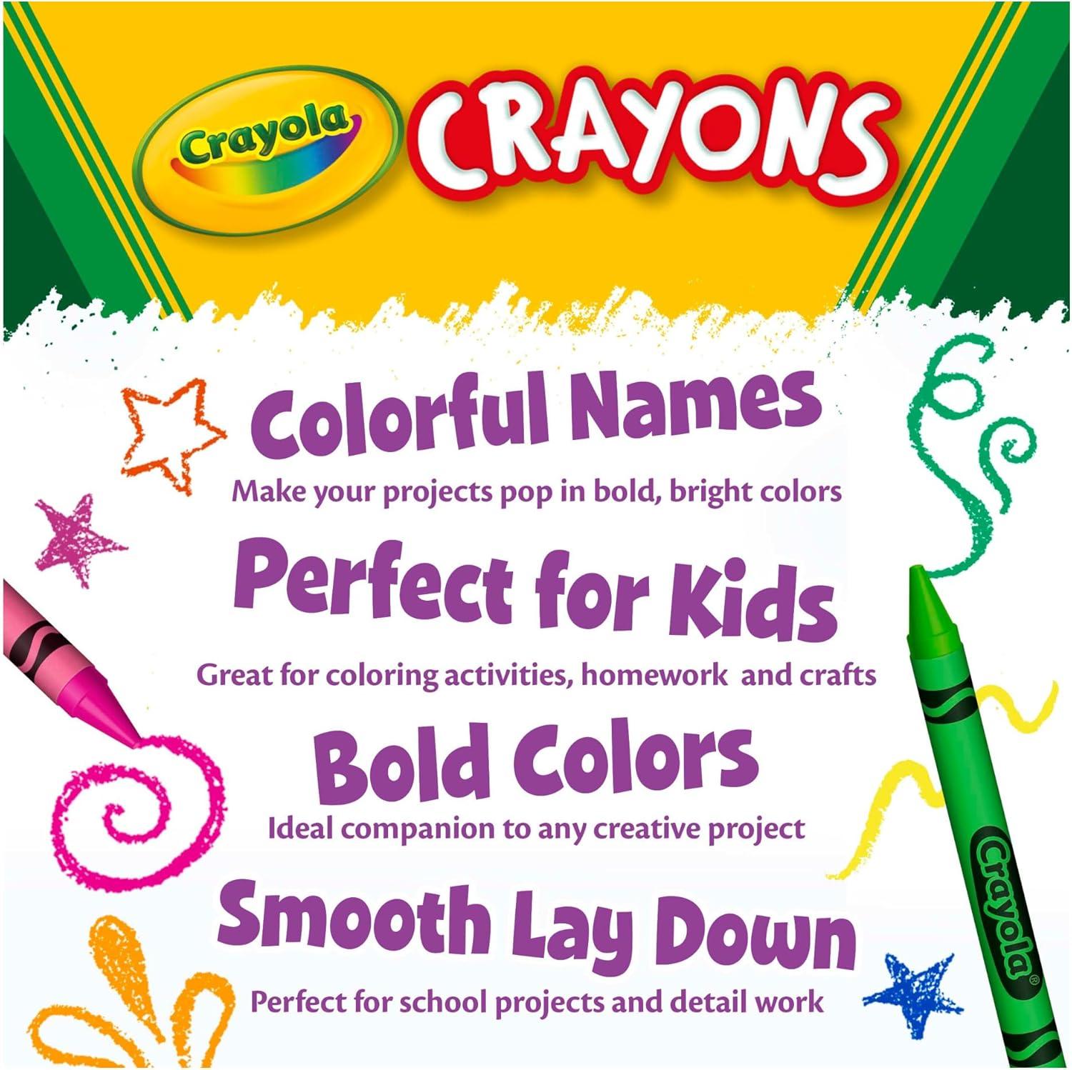 Crayola Crayon Classpack (800ct), Bulk Crayons for Kids, Bulk School Supplies, Large Crayon Box, Preschool Teacher Classroom Essentials, Ages 5, 6, 7(1 Count (Pack of 800))