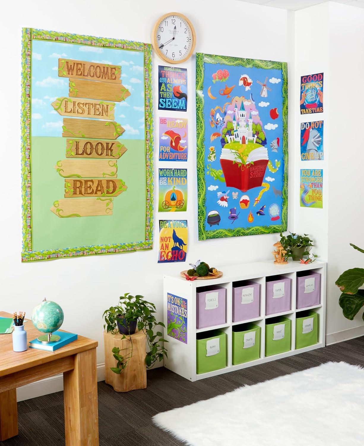 Eureka Crayola Crayons Paper Cut-Out Classroom Decorations for Teachers, 36 Pieces(Once Upon a Dream)