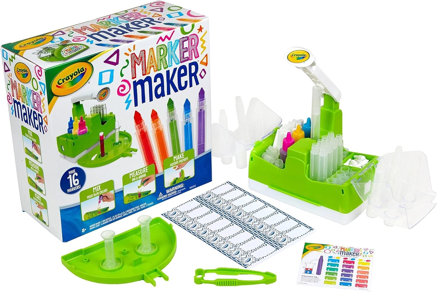 Crayola Marker Maker, DIY Kids Crafts, Create 16 Markers for Kids, Arts & Crafts Kit, Gift for Girls & Boys, Ages 7+(Marker Maker)