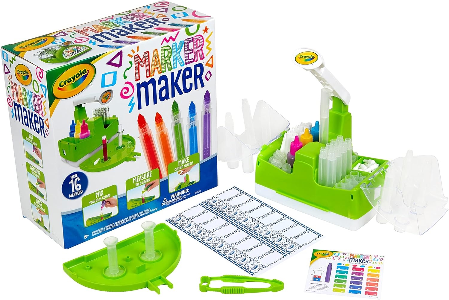 Crayola Marker Maker, DIY Kids Crafts, Create 16 Markers for Kids, Arts & Crafts Kit, Gift for Girls & Boys, Ages 7+(Marker Maker)