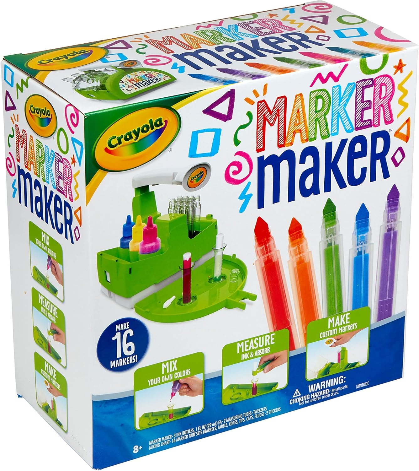 Crayola Marker Maker, DIY Kids Crafts, Create 16 Markers for Kids, Arts & Crafts Kit, Gift for Girls & Boys, Ages 7+(Marker Maker)