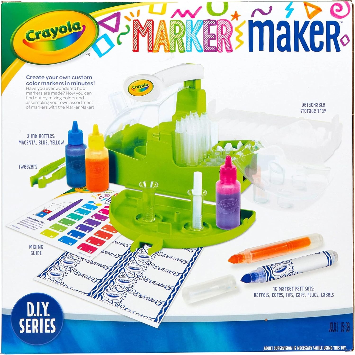 Crayola Marker Maker, DIY Kids Crafts, Create 16 Markers for Kids, Arts & Crafts Kit, Gift for Girls & Boys, Ages 7+(Marker Maker)