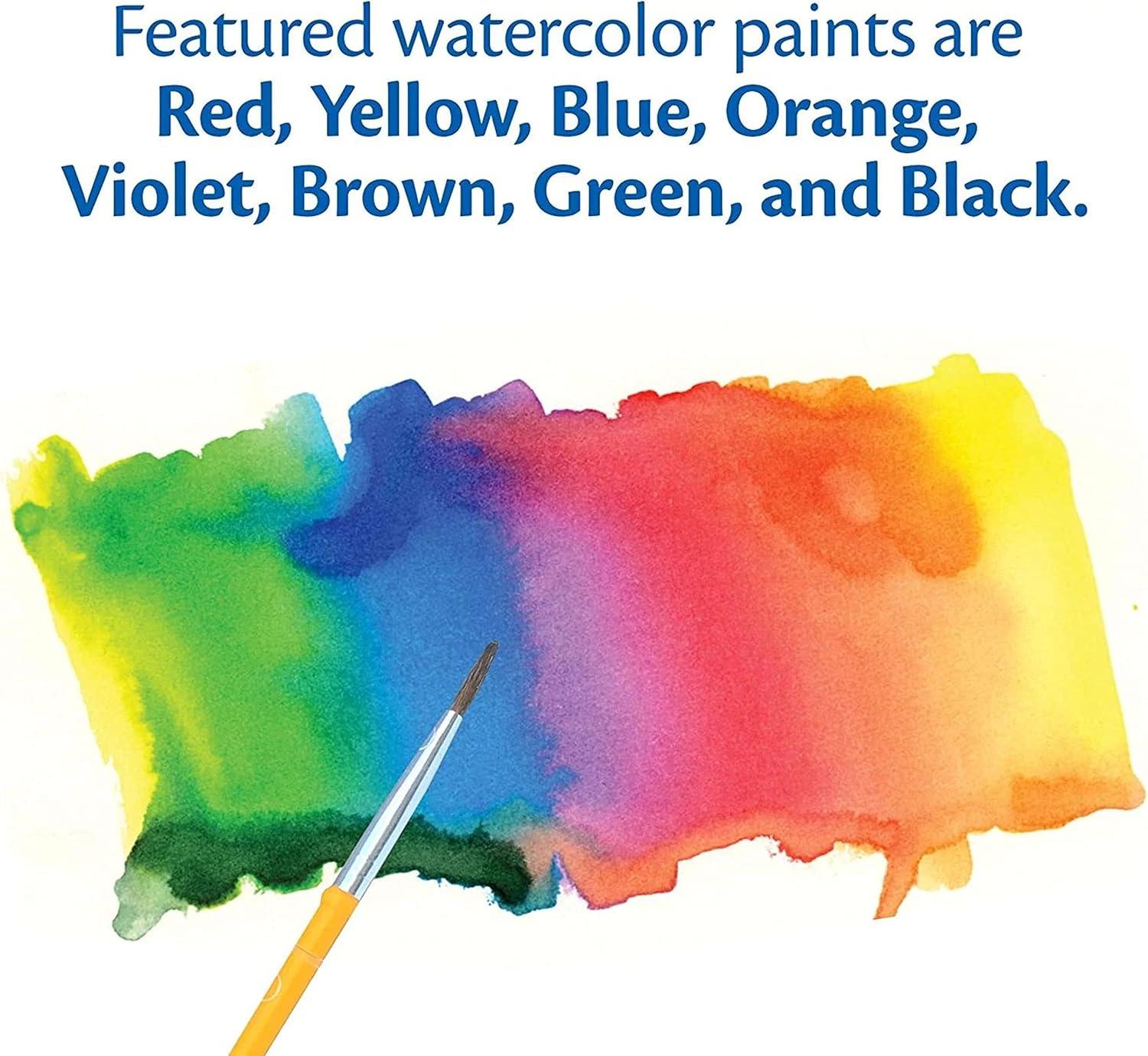 Crayola Washable Watercolor Paint Sets for Kids (12ct), Bulk Classroom Art Supplies for Preschool & Kindergarten, Classroom Learning Activities for Toddlers(Watercolors)