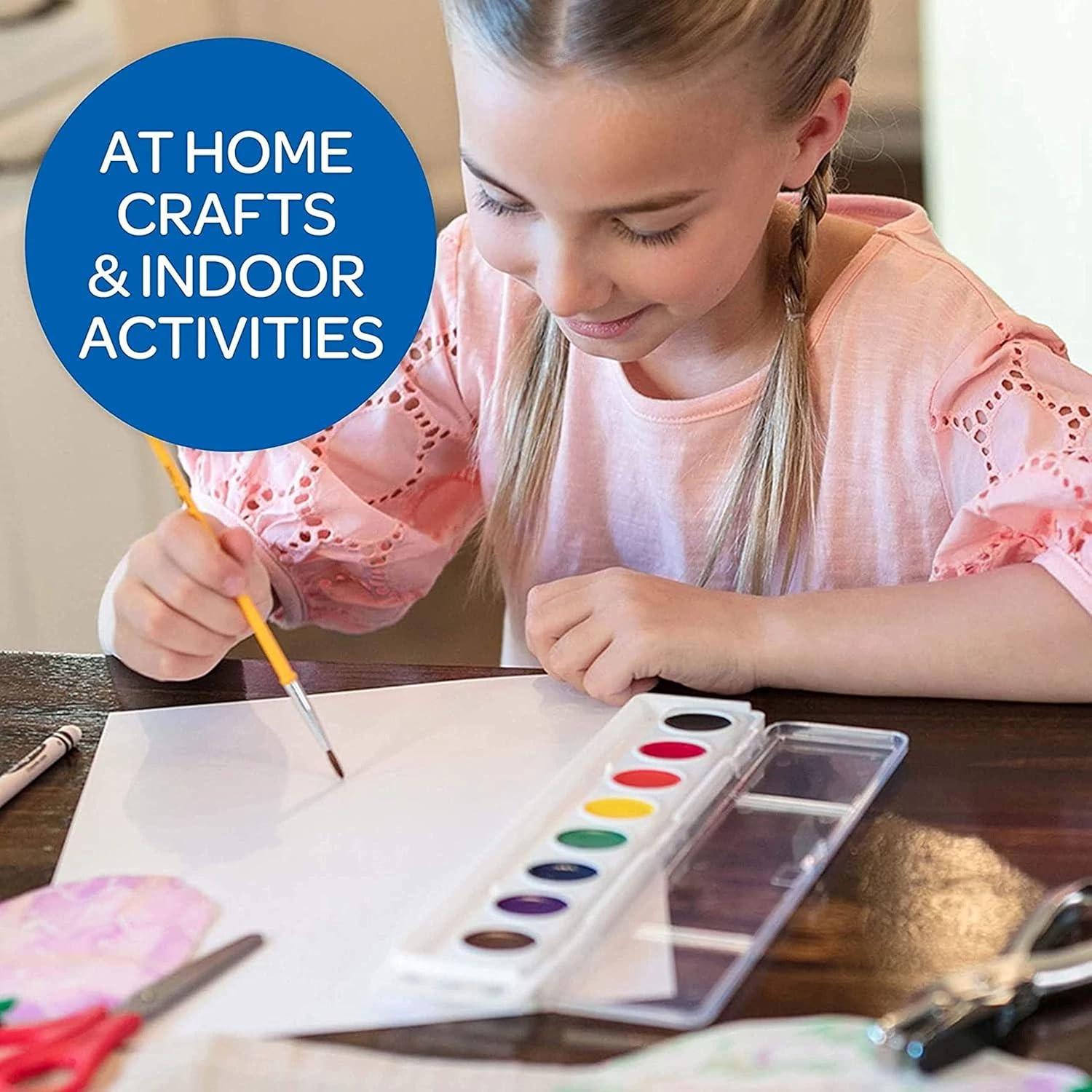 Crayola Washable Watercolor Paint Sets for Kids (12ct), Bulk Classroom Art Supplies for Preschool & Kindergarten, Classroom Learning Activities for Toddlers(Watercolors)