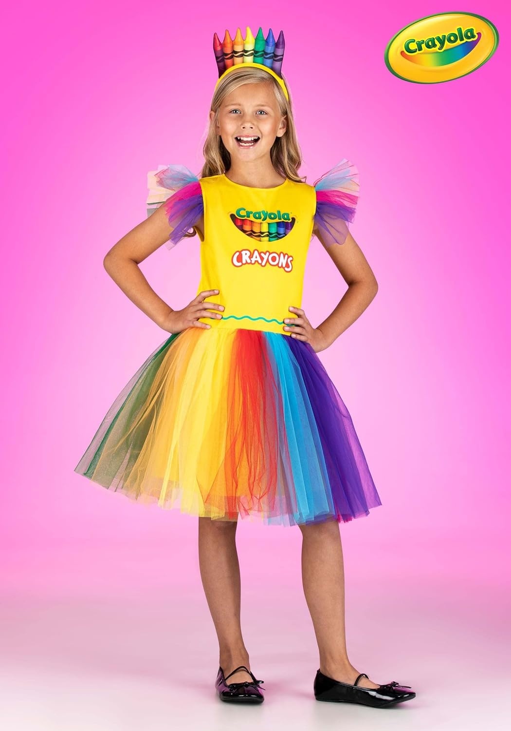 Kids Crayon Box Costume Dress Dress and Headband Included