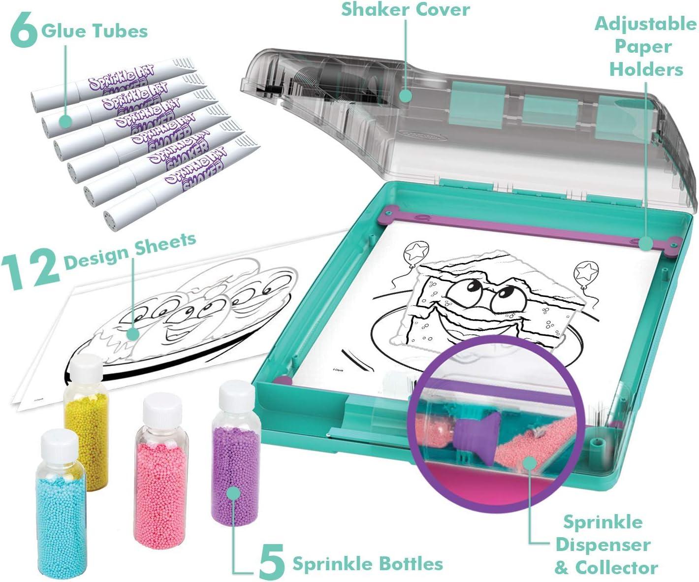 Crayola Sprinkle Art Shaker, Rainbow Arts and Crafts, Gifts for Girls & Boys, Ages 5, 6, 7, 8(Standard)