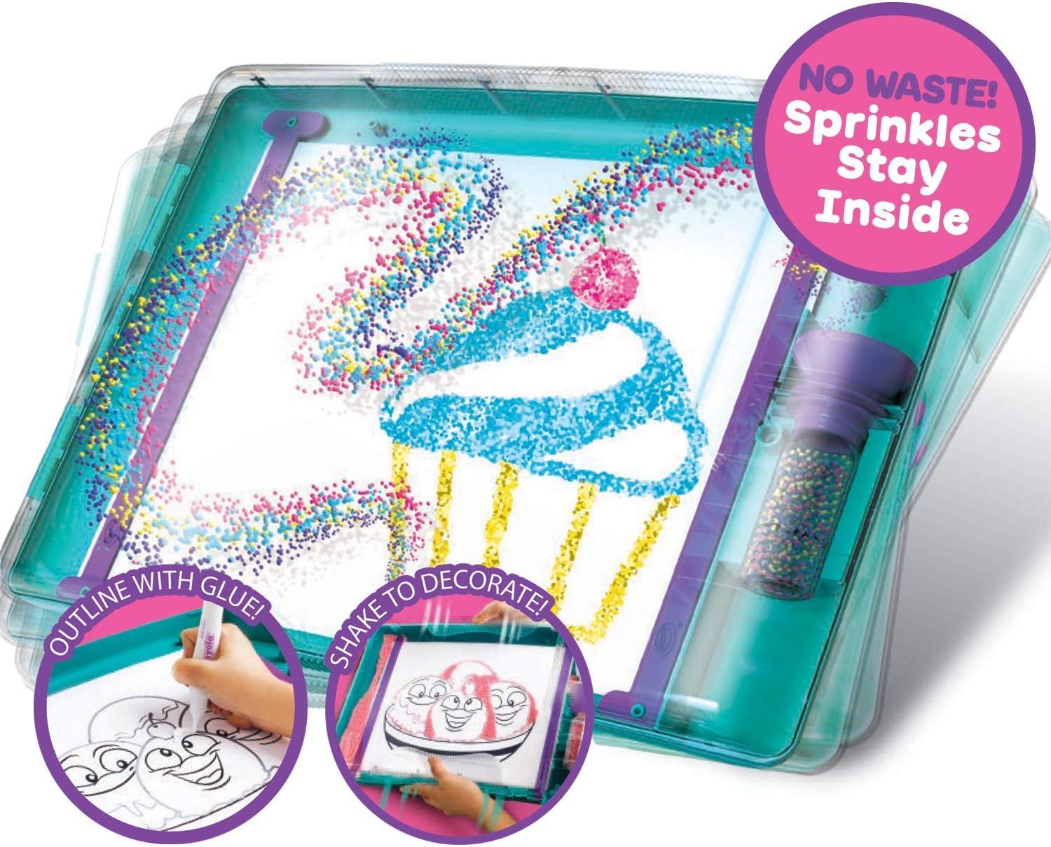 Crayola Sprinkle Art Shaker, Rainbow Arts and Crafts, Gifts for Girls & Boys, Ages 5, 6, 7, 8(Standard)
