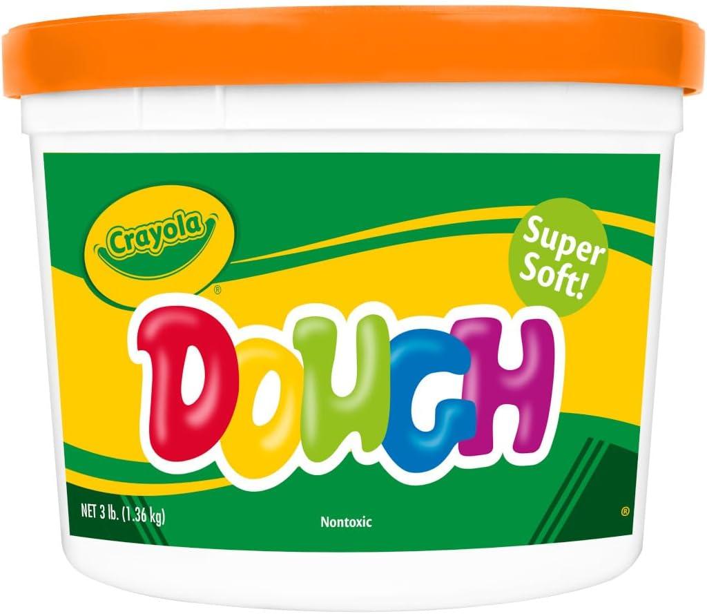 Crayola Dough – Purple (3lb), Bulk Modeling Dough for Kids, Clay Alternative, Resealable Tub, Ages 3+, Great for Kids Arts & Crafts(Orange)