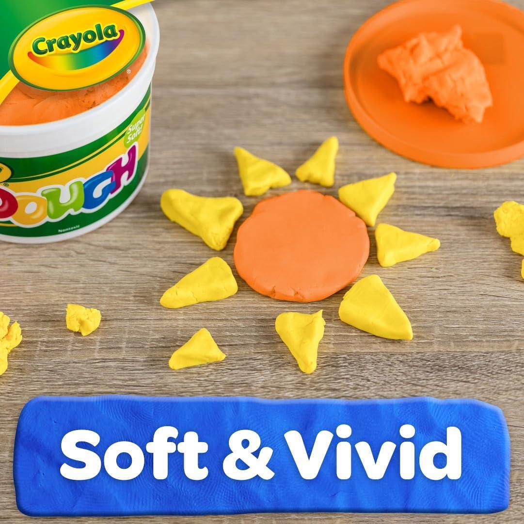 Crayola Dough – Purple (3lb), Bulk Modeling Dough for Kids, Clay Alternative, Resealable Tub, Ages 3+, Great for Kids Arts & Crafts(Orange)