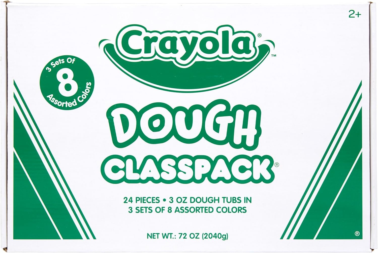 Crayola Dough Classpack – 8 Assorted Colors (48 Count), 3oz Kids Dough, Classroom Supplies, Teacher Must Haves, Nontoxic, Ages 3+(24 Count)