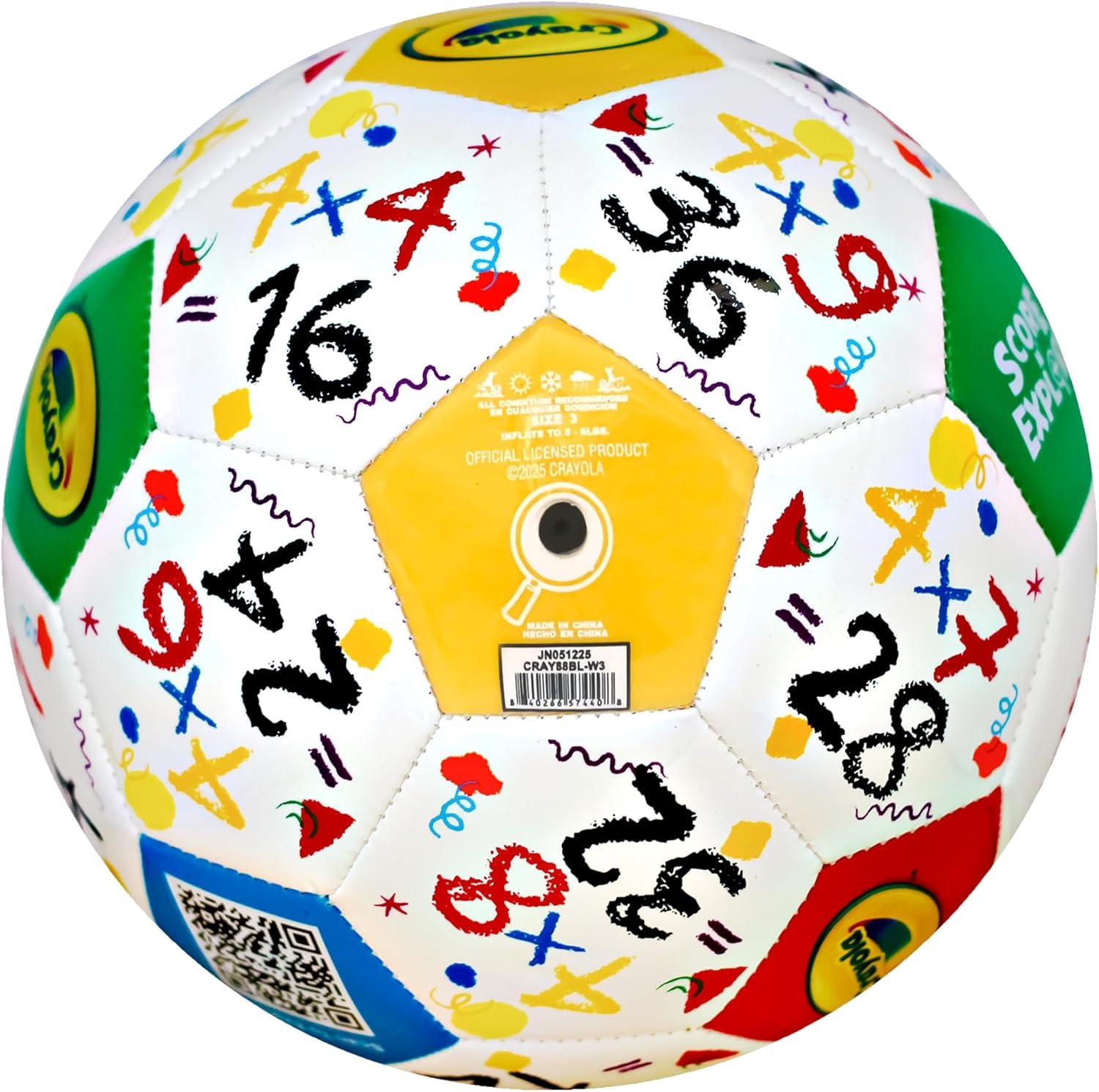 Crayola Official Soccer Ball – Unisex Kids – Multiplication Box Size 3(Multiplication)