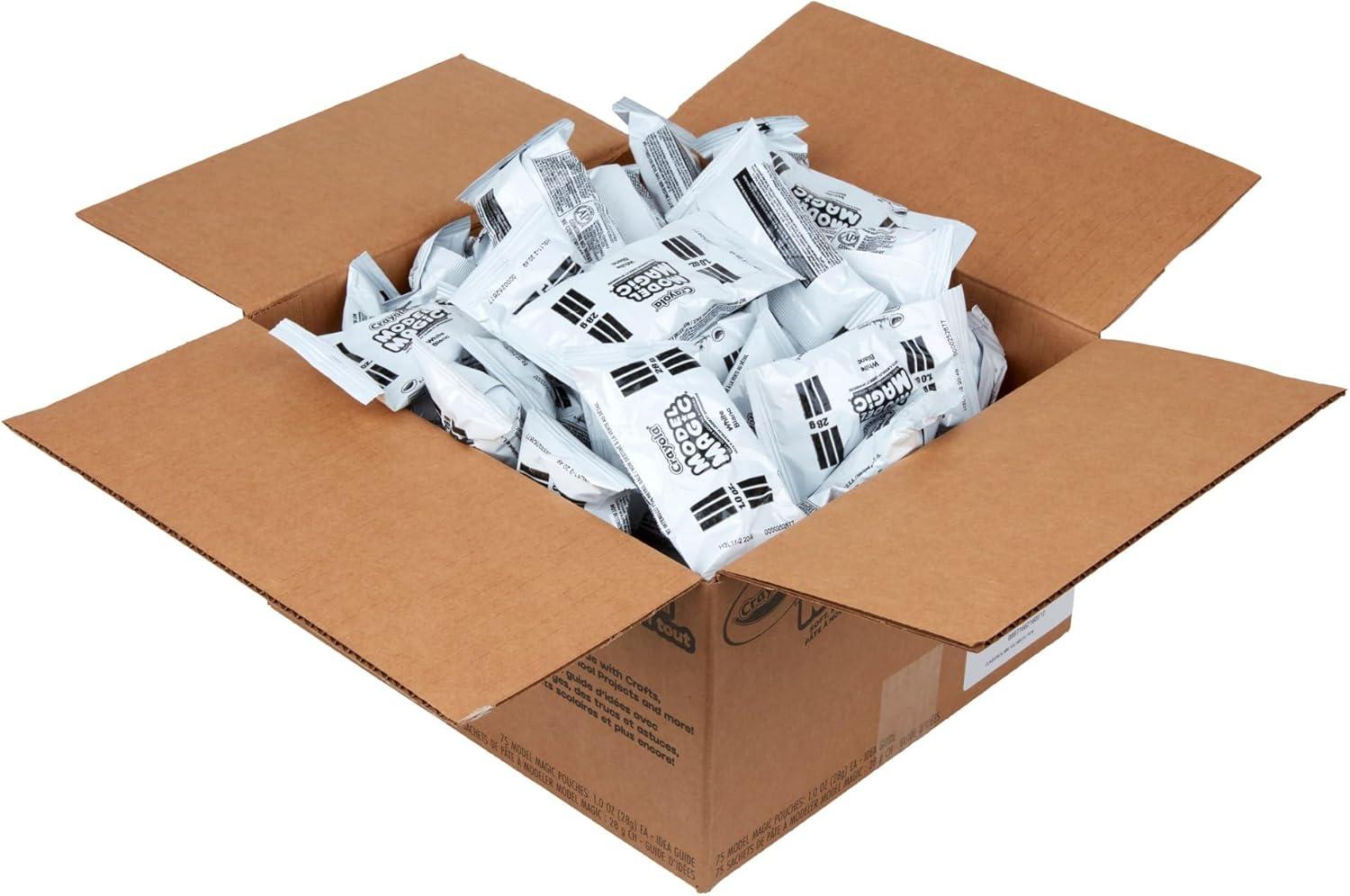 Crayola Model Magic – White (75ct), 1oz Modeling Clay Alternative, Molding Air Dry Clay for Kids, Bulk Classroom Arts & Crafts Supplies for Teachers(White)