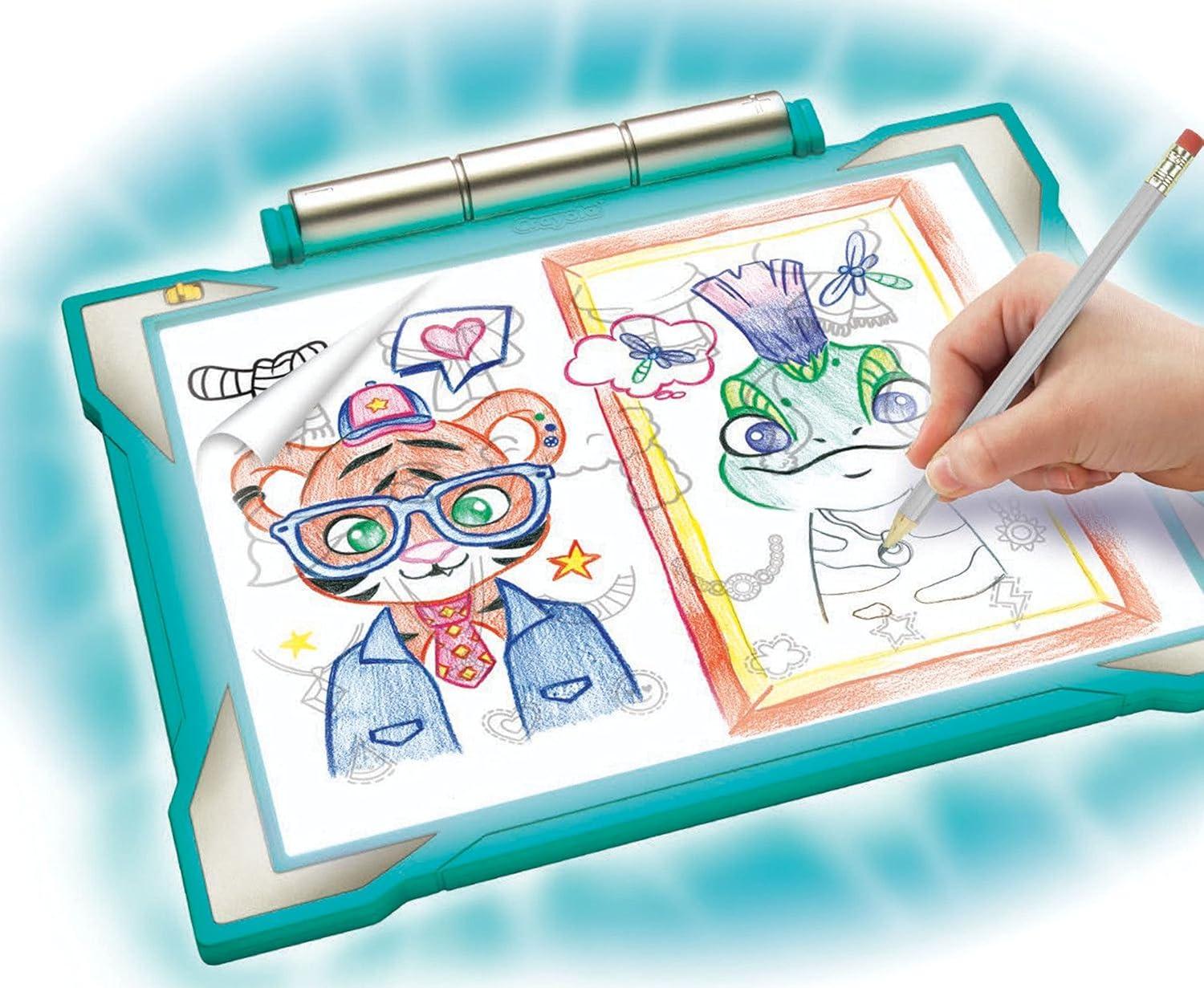 Crayola Light Up Tracing Pad – Teal, Kids Light Board For Tracing & Sketching, Kids Toys, Gifts for Girls & Boys, 6+ [Amazon Exclusive](Teal)