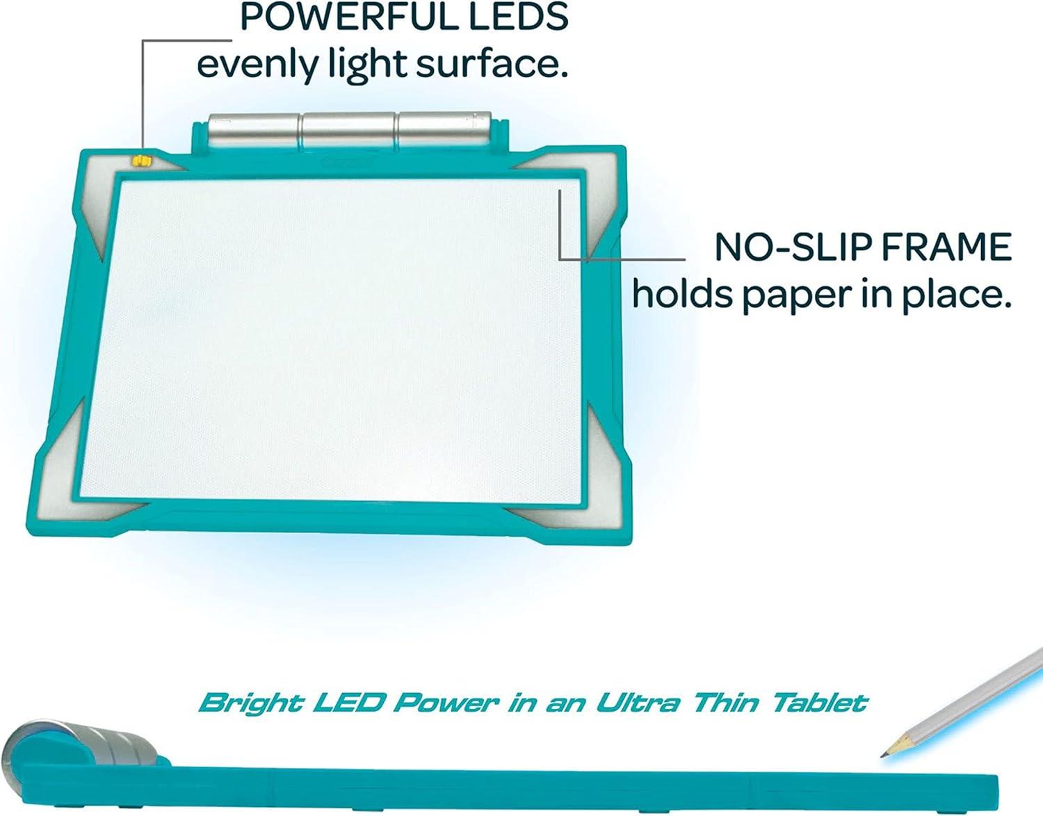 Crayola Light Up Tracing Pad – Teal, Kids Light Board For Tracing & Sketching, Kids Toys, Gifts for Girls & Boys, 6+ [Amazon Exclusive](Teal)