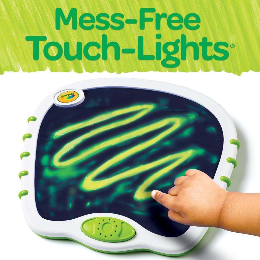 Crayola Toddler Touch Lights, Musical Sensory Toys for Toddlers, Holiday, Light Up Drawing Pad, Mess Free Painting, Travel Activity, 2+(Touch Lights)