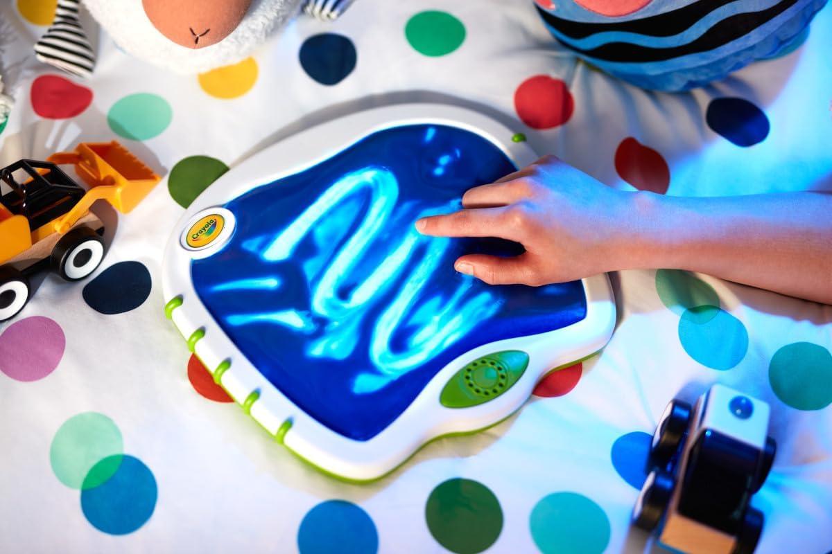 Crayola Toddler Touch Lights, Musical Sensory Toys for Toddlers, Holiday, Light Up Drawing Pad, Mess Free Painting, Travel Activity, 2+(Touch Lights)