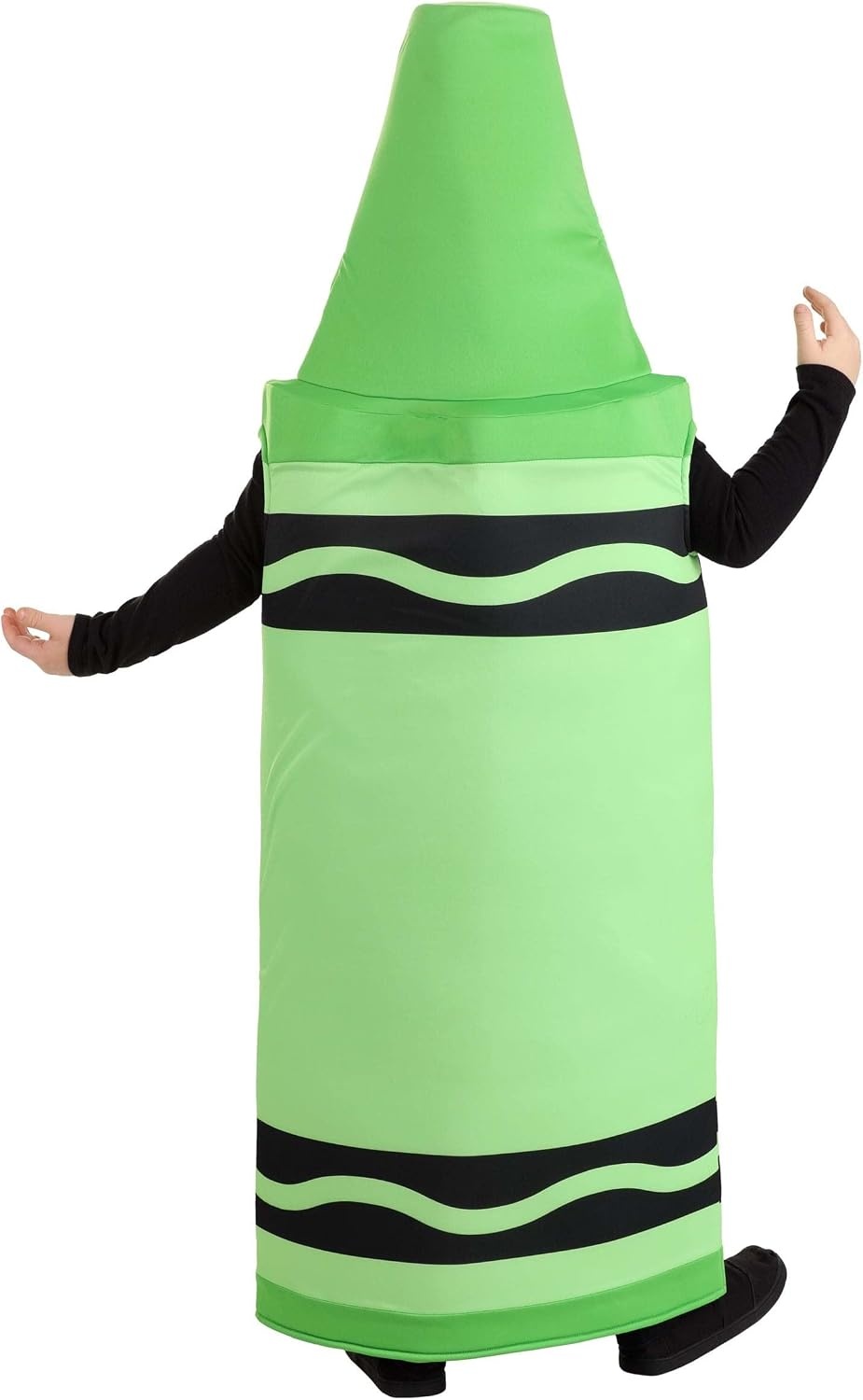 Green Crayola Crayon Kids Costume Pullover Tunic with Hood, Foam Backed