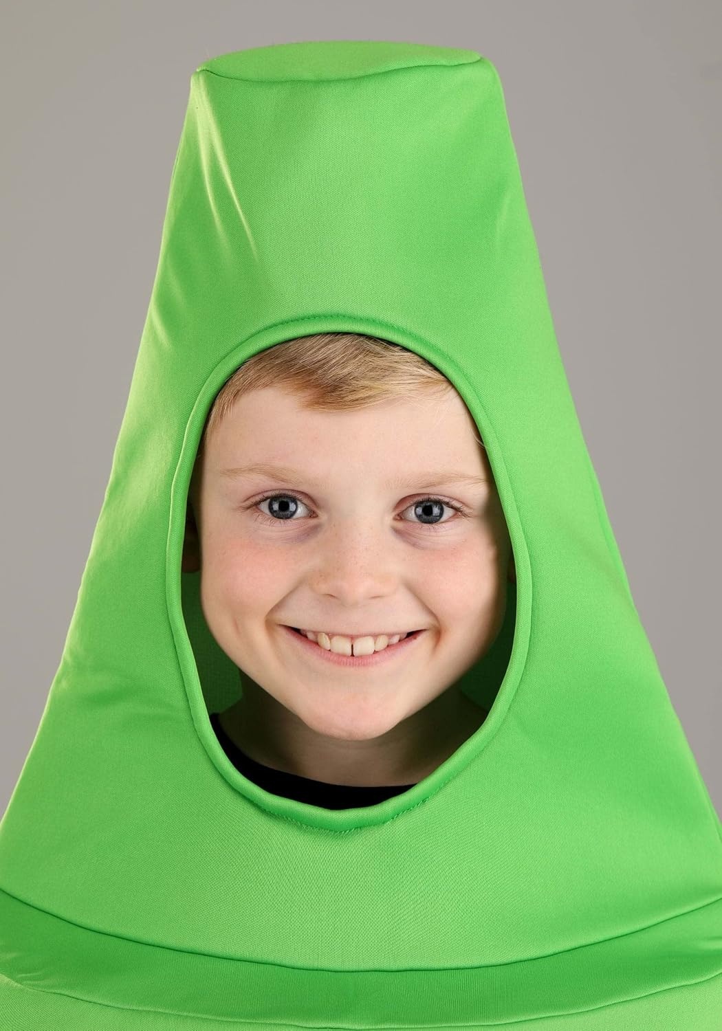 Green Crayola Crayon Kids Costume Pullover Tunic with Hood, Foam Backed