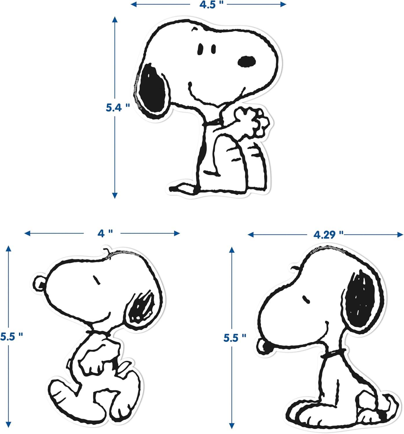 Eureka Crayola Crayons Paper Cut-Out Classroom Decorations for Teachers, 36 Pieces(Peanuts Snoopy)