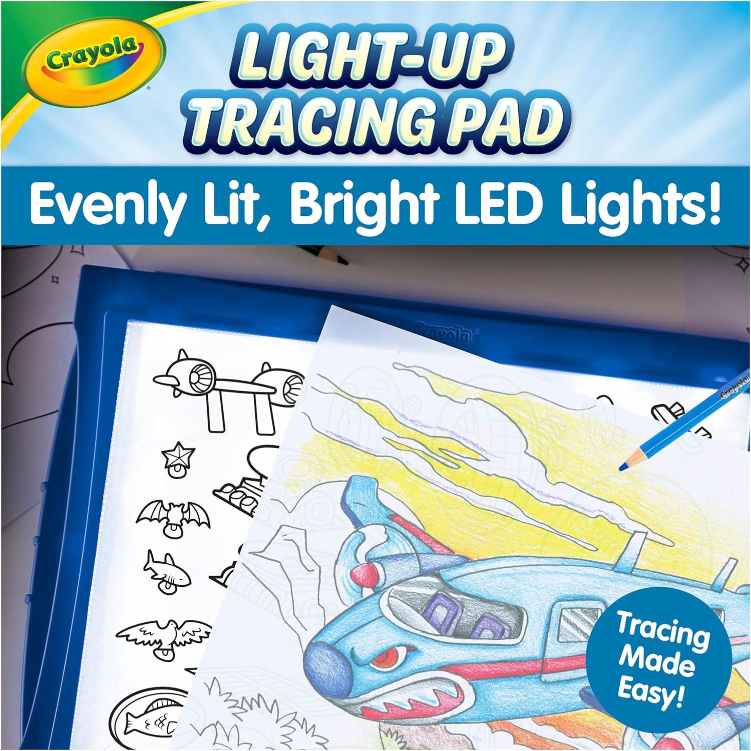 Crayola Light Up Tracing Pad Pink, Best Birthday, Holiday & Christmas Gifts for Girls & Boys, 6, 7, 8 Year Olds, Kids Toys, Light Box Art Kit for Kids [Amazon Exclusive](Blue)