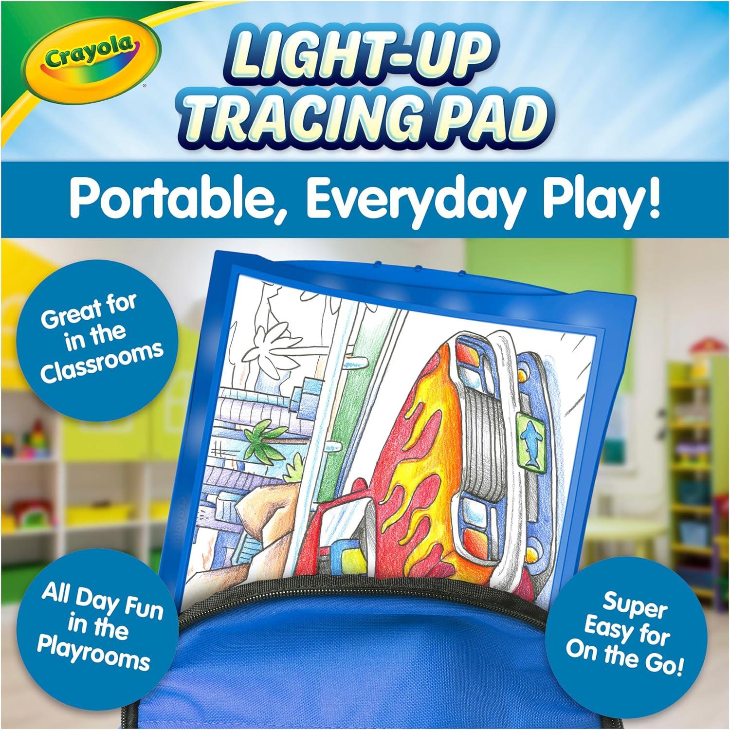 Crayola Light Up Tracing Pad Pink, Best Birthday, Holiday & Christmas Gifts for Girls & Boys, 6, 7, 8 Year Olds, Kids Toys, Light Box Art Kit for Kids [Amazon Exclusive](Blue)