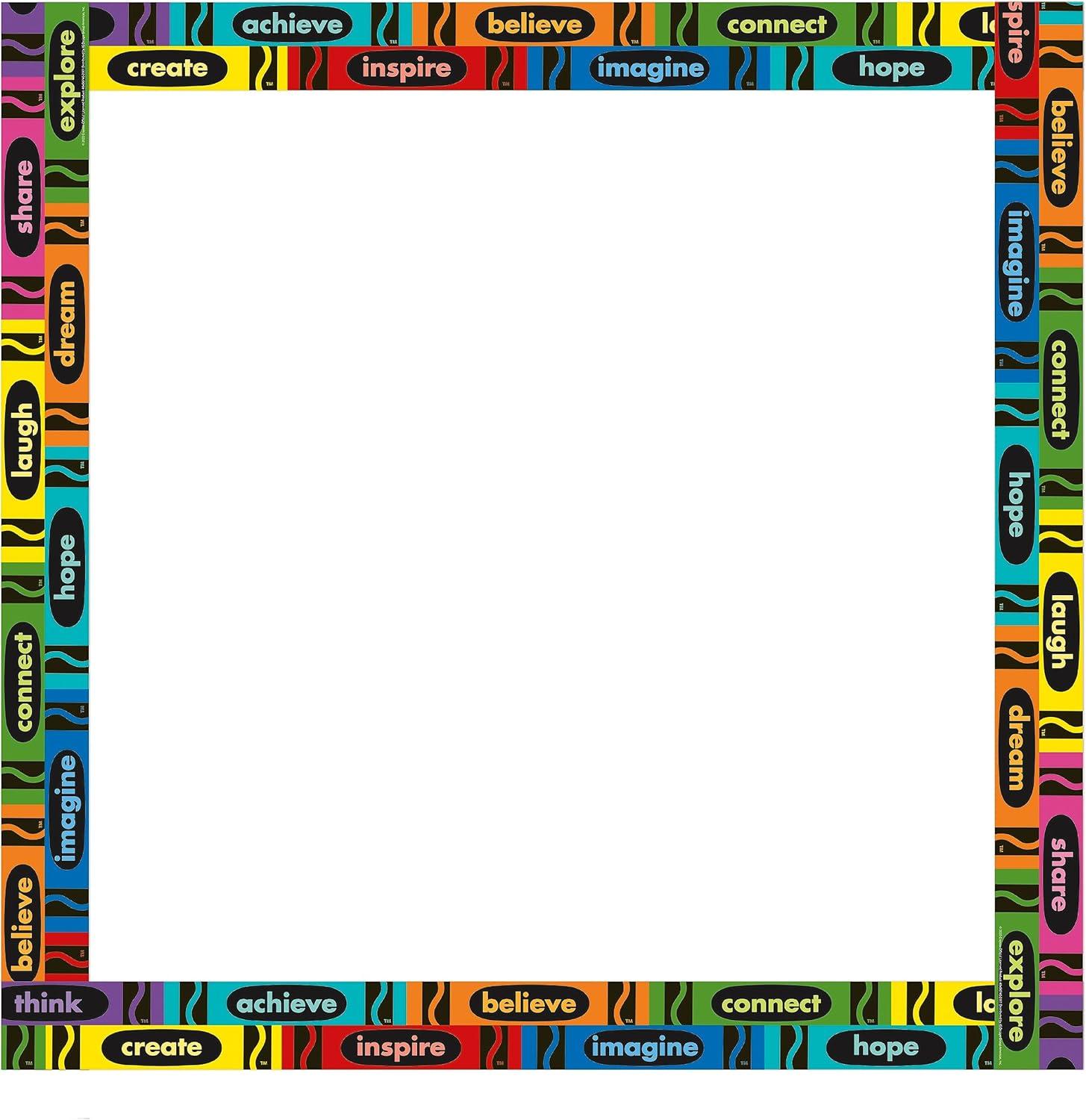 Eureka Crayola Rainbow Decorative Classroom and Bulletin Board Trim for Teachers, 2.25″ Wide, 12 Strips for 37 Total Feet(OSFA)