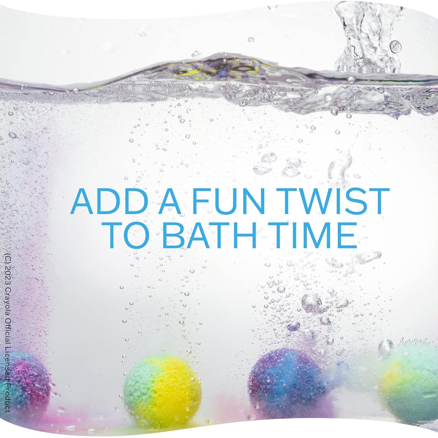 Taste Beauty Crayola Color Your Bath Bomb Bucket, 4 Scents, Multicolored, Pack of 8