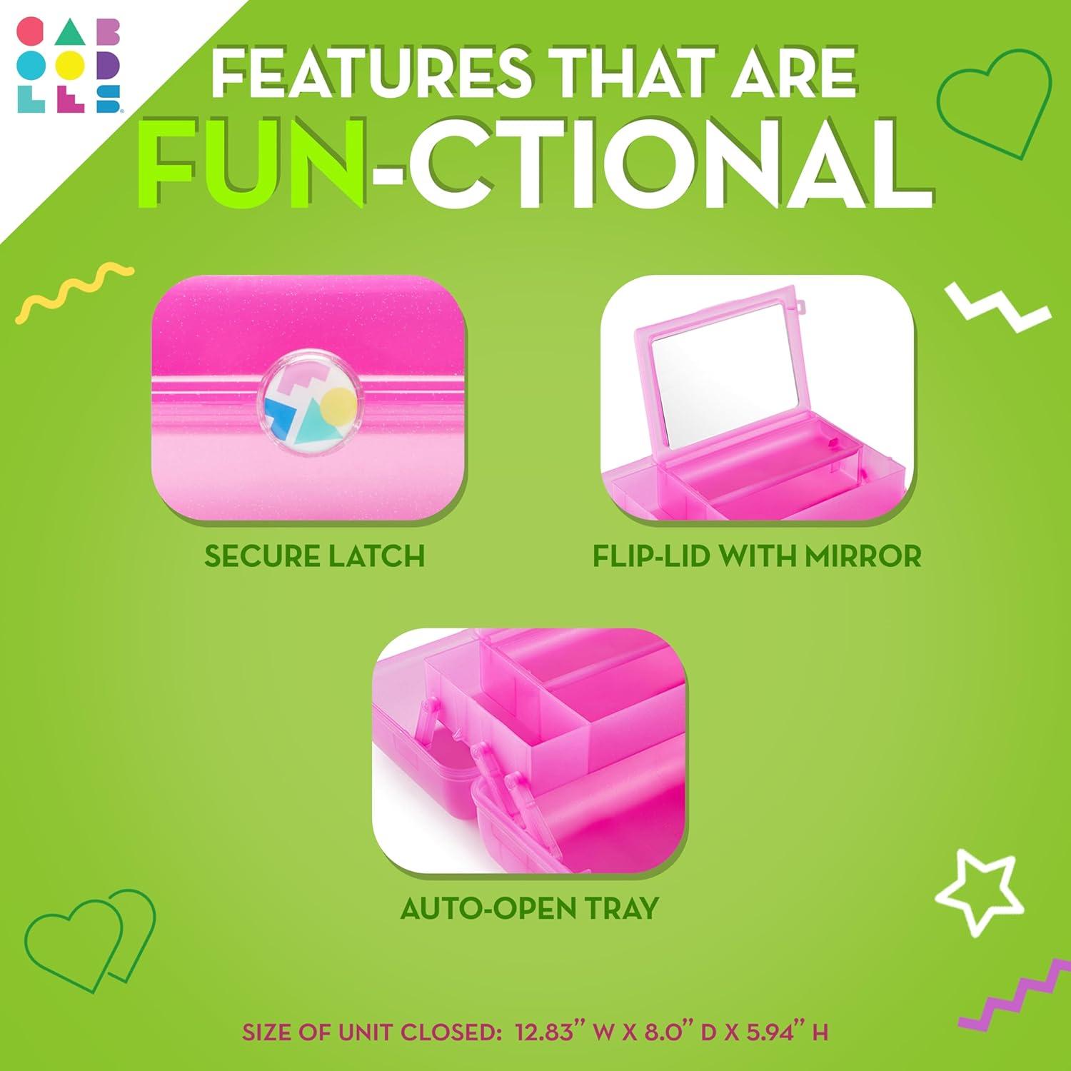 Caboodles On-The-Go-Girl Case(Pink Neon Green)