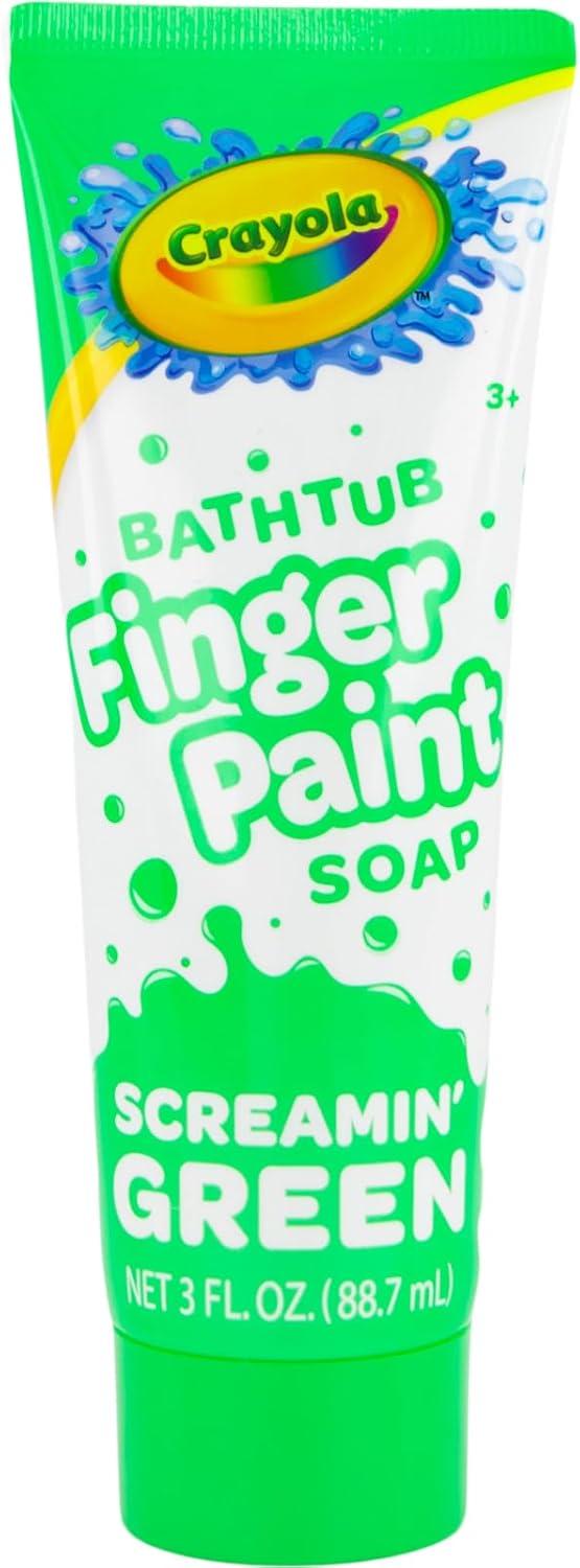 Crayola Bathtub Fingerpaint 5 Color Variety Pack, 3 Ounce Tubes (Bluetiful Blue, Screamin’ Green, Radical Red, Flamingo Pink, Royal Purple) Color Your Bath Easily Washable Finger Paints