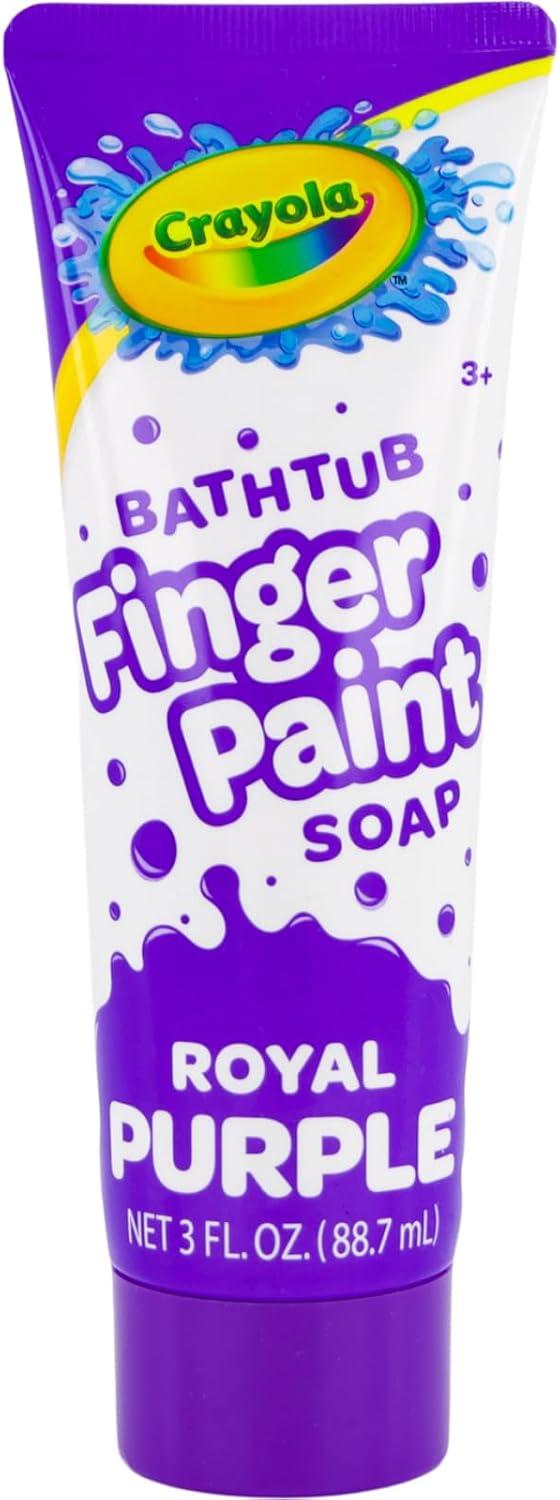 Crayola Bathtub Fingerpaint 5 Color Variety Pack, 3 Ounce Tubes (Bluetiful Blue, Screamin’ Green, Radical Red, Flamingo Pink, Royal Purple) Color Your Bath Easily Washable Finger Paints