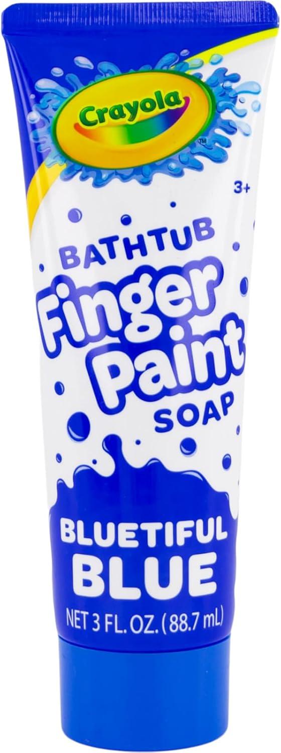 Crayola Bathtub Fingerpaint 5 Color Variety Pack, 3 Ounce Tubes (Bluetiful Blue, Screamin’ Green, Radical Red, Flamingo Pink, Royal Purple) Color Your Bath Easily Washable Finger Paints
