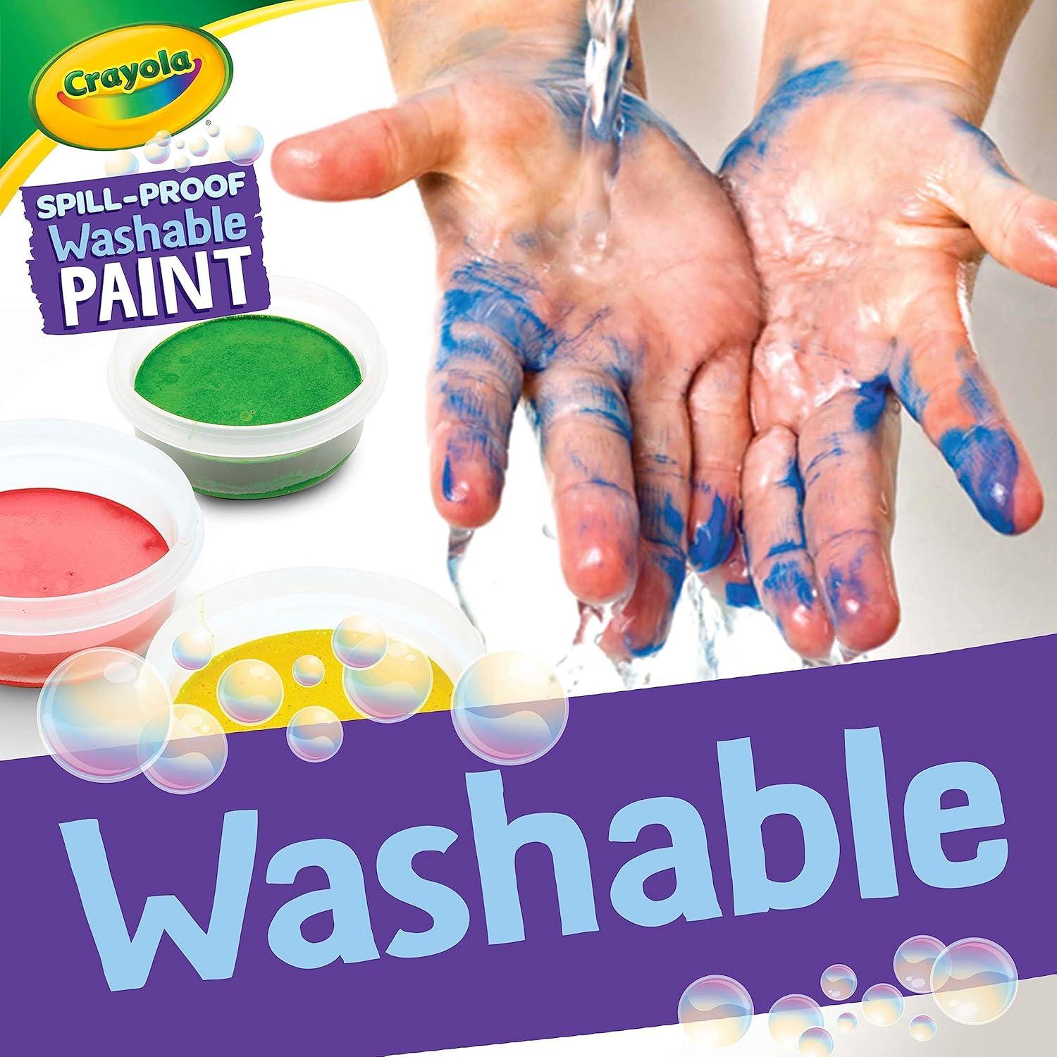 Crayola Paintbrush Variety Classpack (36ct), School Art Supplies for Kids, Flat & Round Paint Brushes for Toddlers & Classrooms, Easy Grip Handle(Spill Proof Paint)