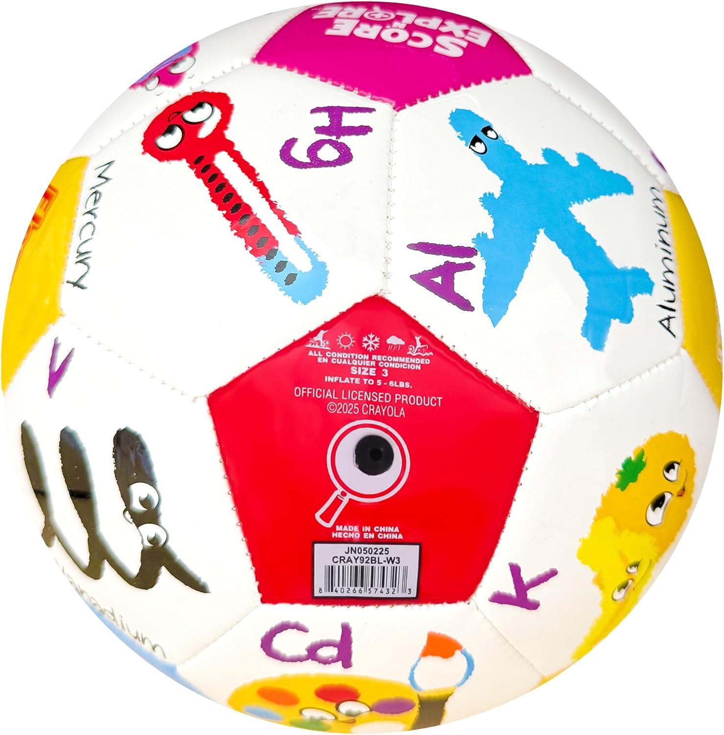 Crayola Official Soccer Ball – Unisex Kids – Multiplication Box Size 3(Element)