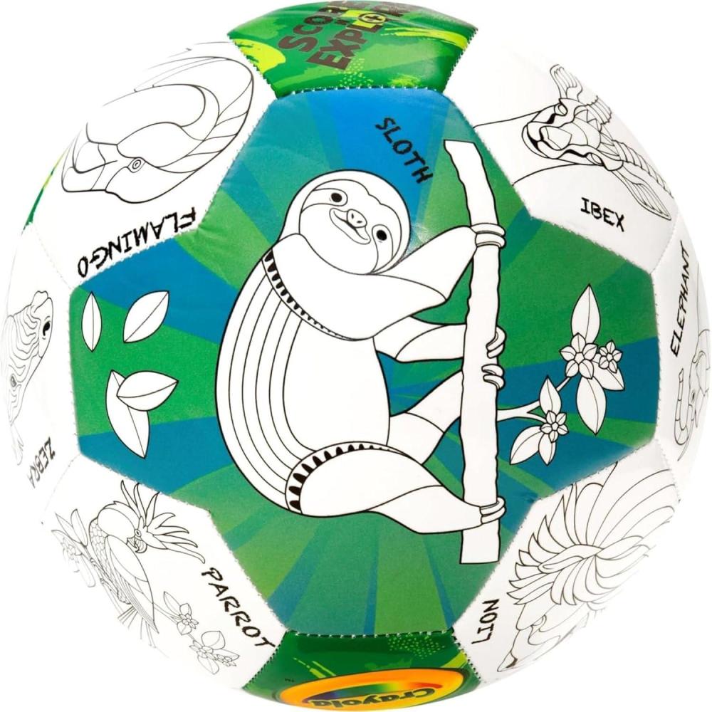 Crayola Official Soccer Ball – Unisex Kids – Multiplication Box Size 3(Zoo Animal)