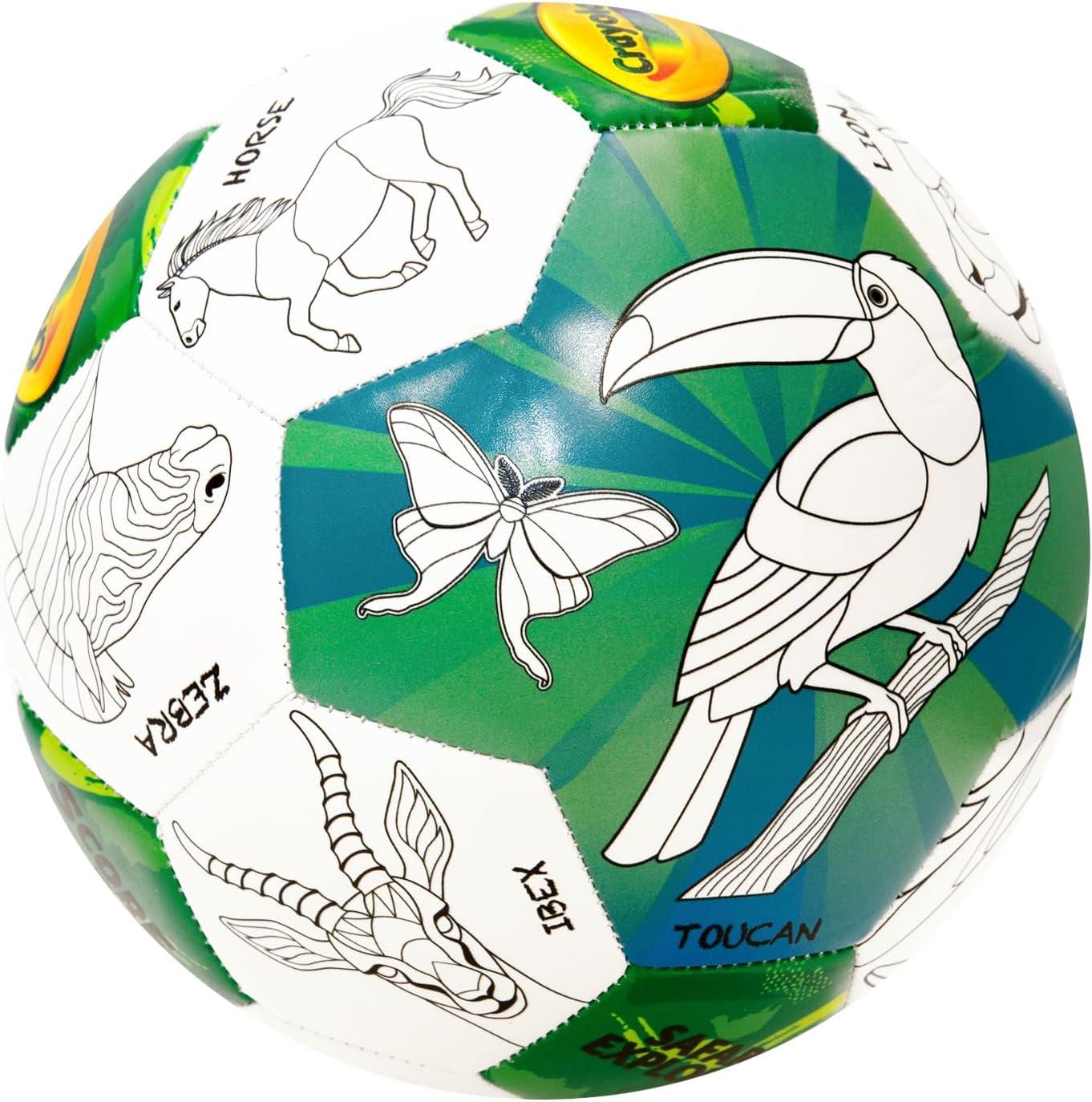 Crayola Official Soccer Ball – Unisex Kids – Multiplication Box Size 3(Zoo Animal)