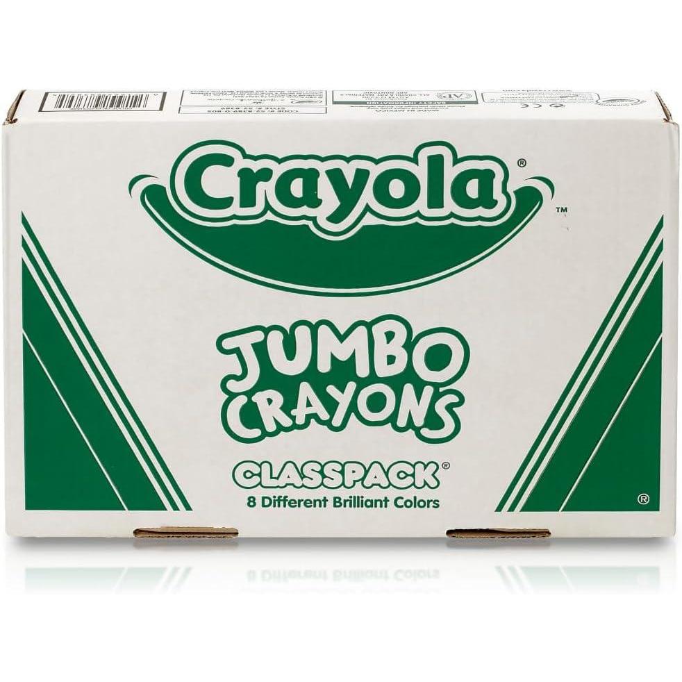 Crayola Jumbo Crayons Classpack (200ct), Large Toddler Crayons, Bulk School Supplies, Essential Preschool & Kindergarten Art Supplies for Teachers