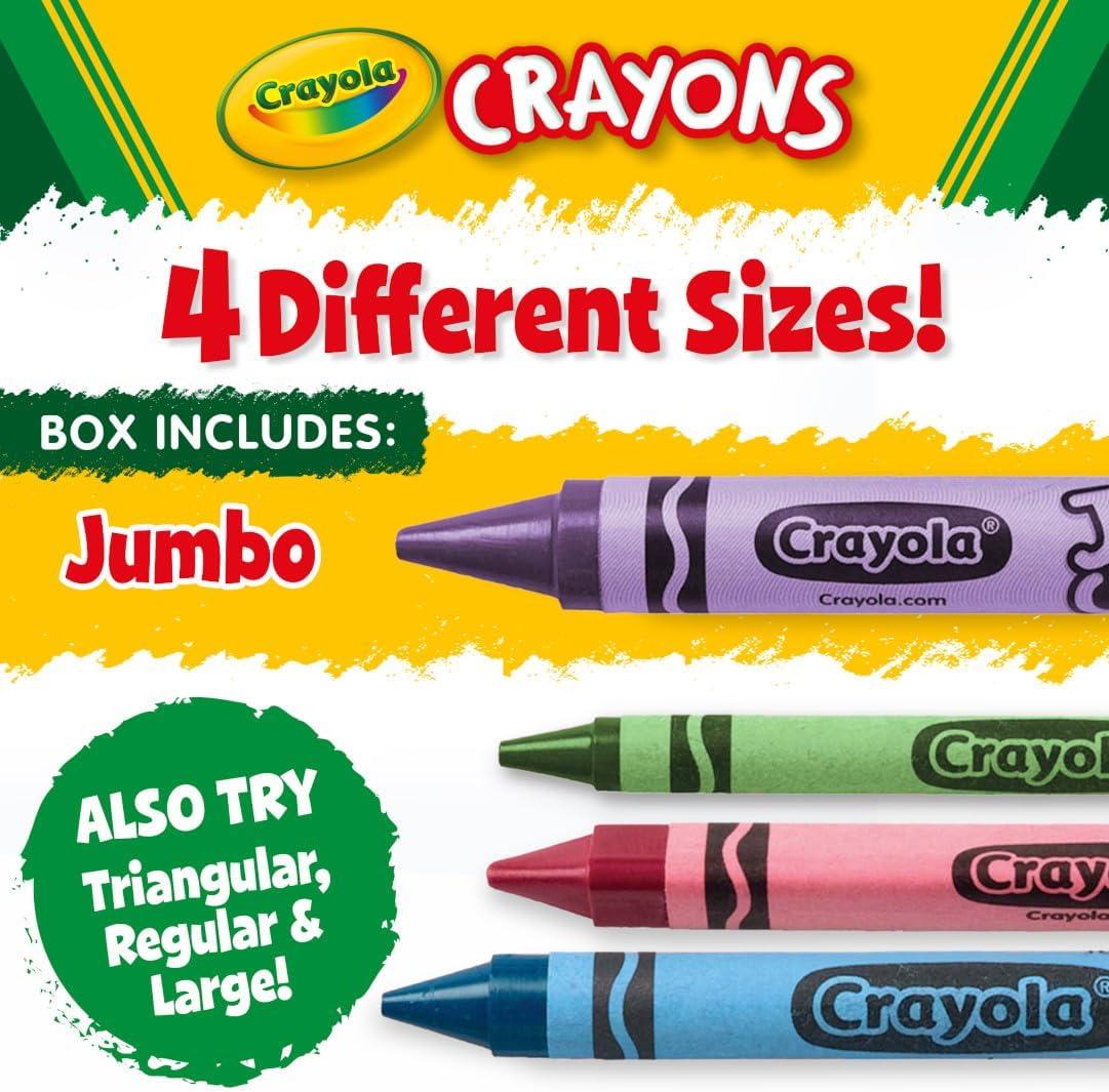 Crayola Jumbo Crayons Classpack (200ct), Large Toddler Crayons, Bulk School Supplies, Essential Preschool & Kindergarten Art Supplies for Teachers