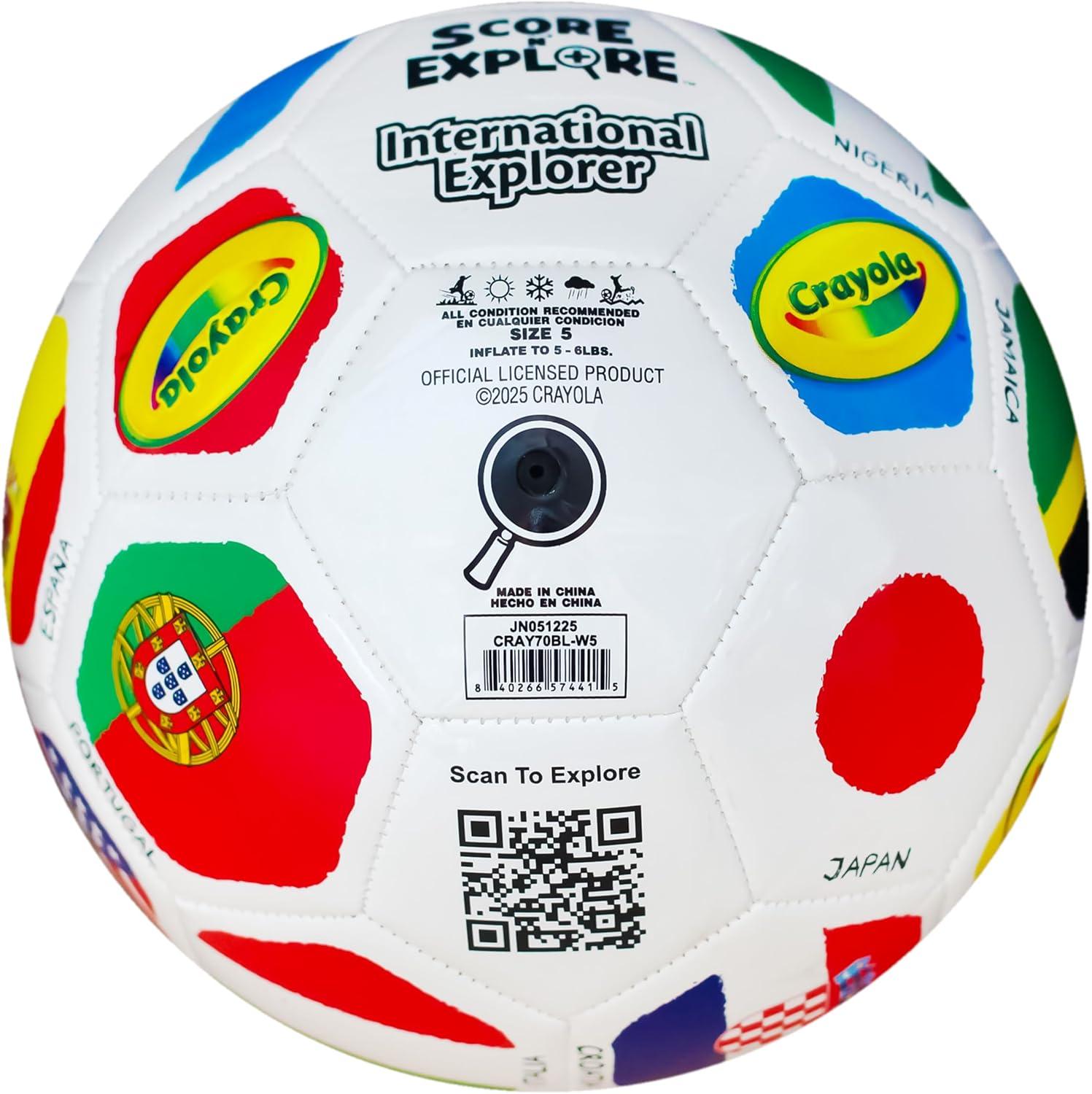 Crayola Official Soccer Ball – Unisex Kids – Multiplication Box Size 3(International)