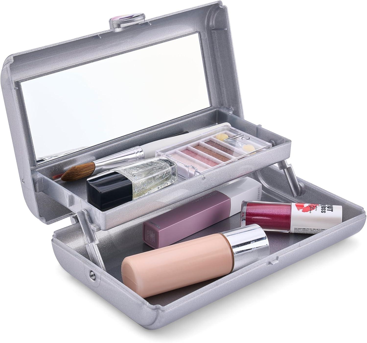 Caboodles Take-It Tote Case(Silver Sparkle)