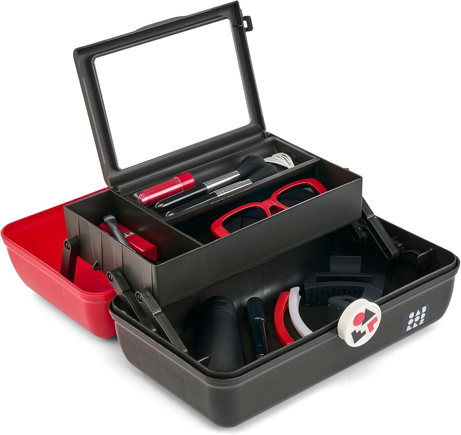 Caboodles On-The-Go-Girl Case(Red Black School Spirit)