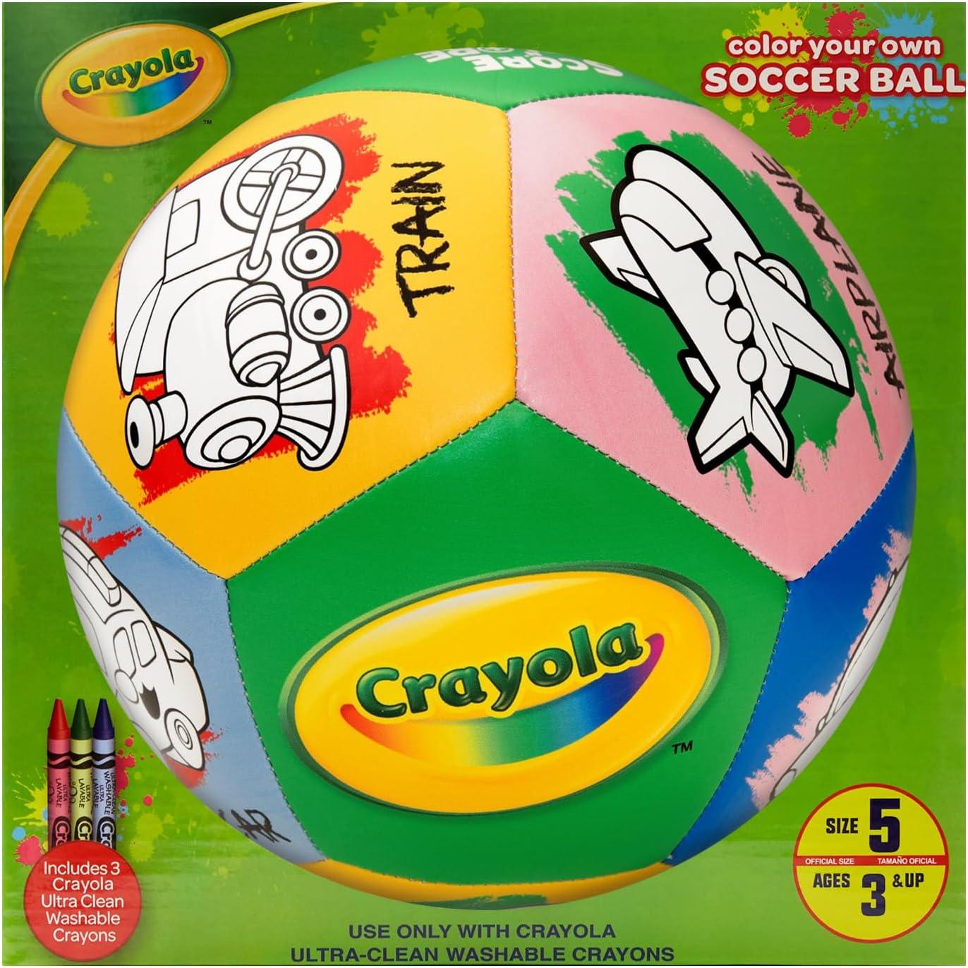 Crayola Official Soccer Ball – Unisex Kids – Multiplication Box Size 3(Transportation)