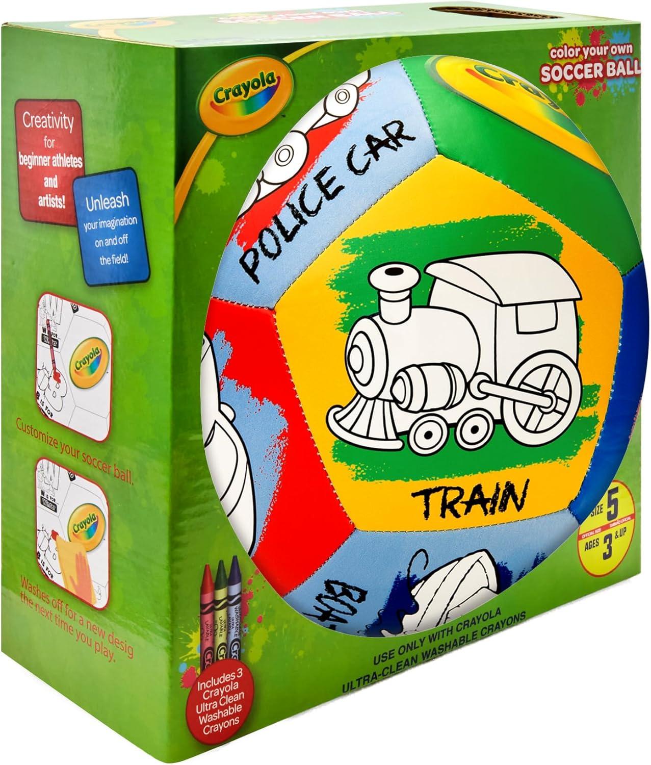 Crayola Official Soccer Ball – Unisex Kids – Multiplication Box Size 3(Transportation)