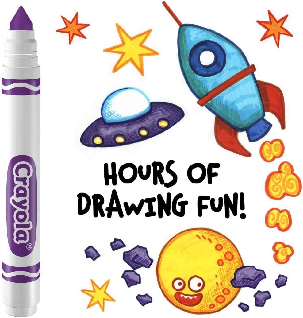 Crayola 12 Count Washable Bulk Markers, Green(Violet)