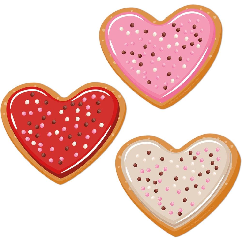 Eureka Crayola Crayons Paper Cut-Out Classroom Decorations for Teachers, 36 Pieces(Valentine’s Day)