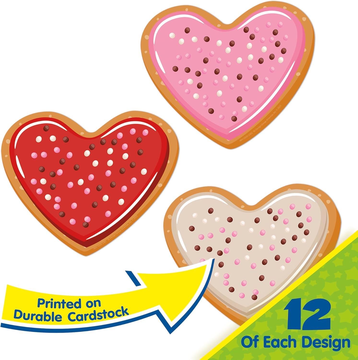 Eureka Crayola Crayons Paper Cut-Out Classroom Decorations for Teachers, 36 Pieces(Valentine’s Day)