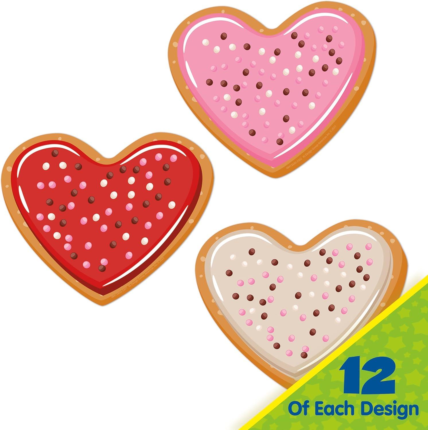 Eureka Crayola Crayons Paper Cut-Out Classroom Decorations for Teachers, 36 Pieces(Valentine’s Day)