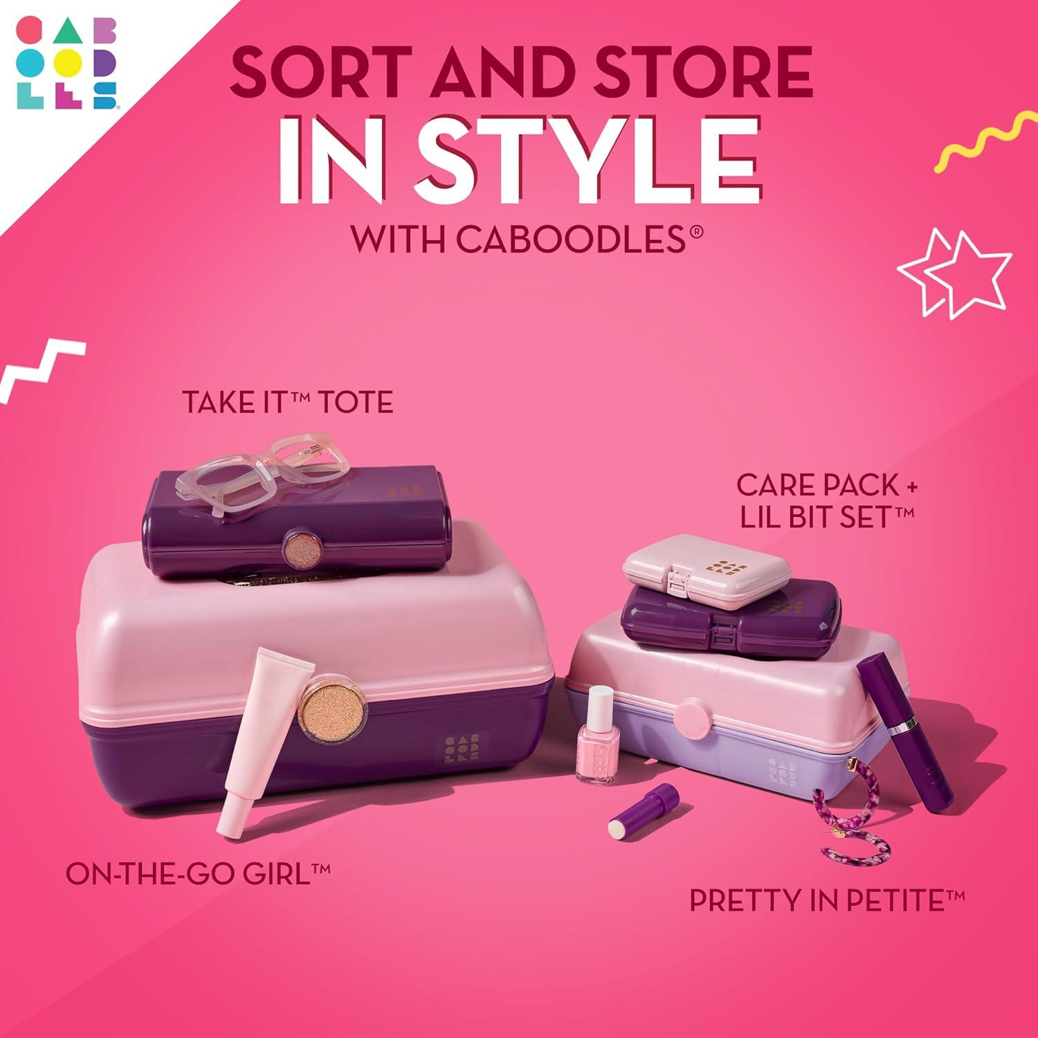 Caboodles On-The-Go-Girl Case(Deep Pink Sparkle)