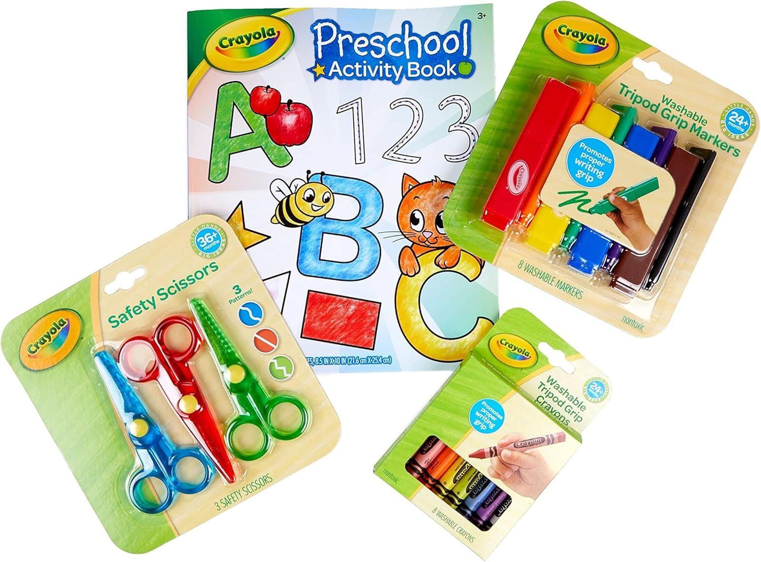 Crayola Young Kids Art Supplies Bundle, Art Set for Girls and Boys, Gifts For Toddlers, 36 Months [Amazon Exclusive](Art Supplies Bundles)