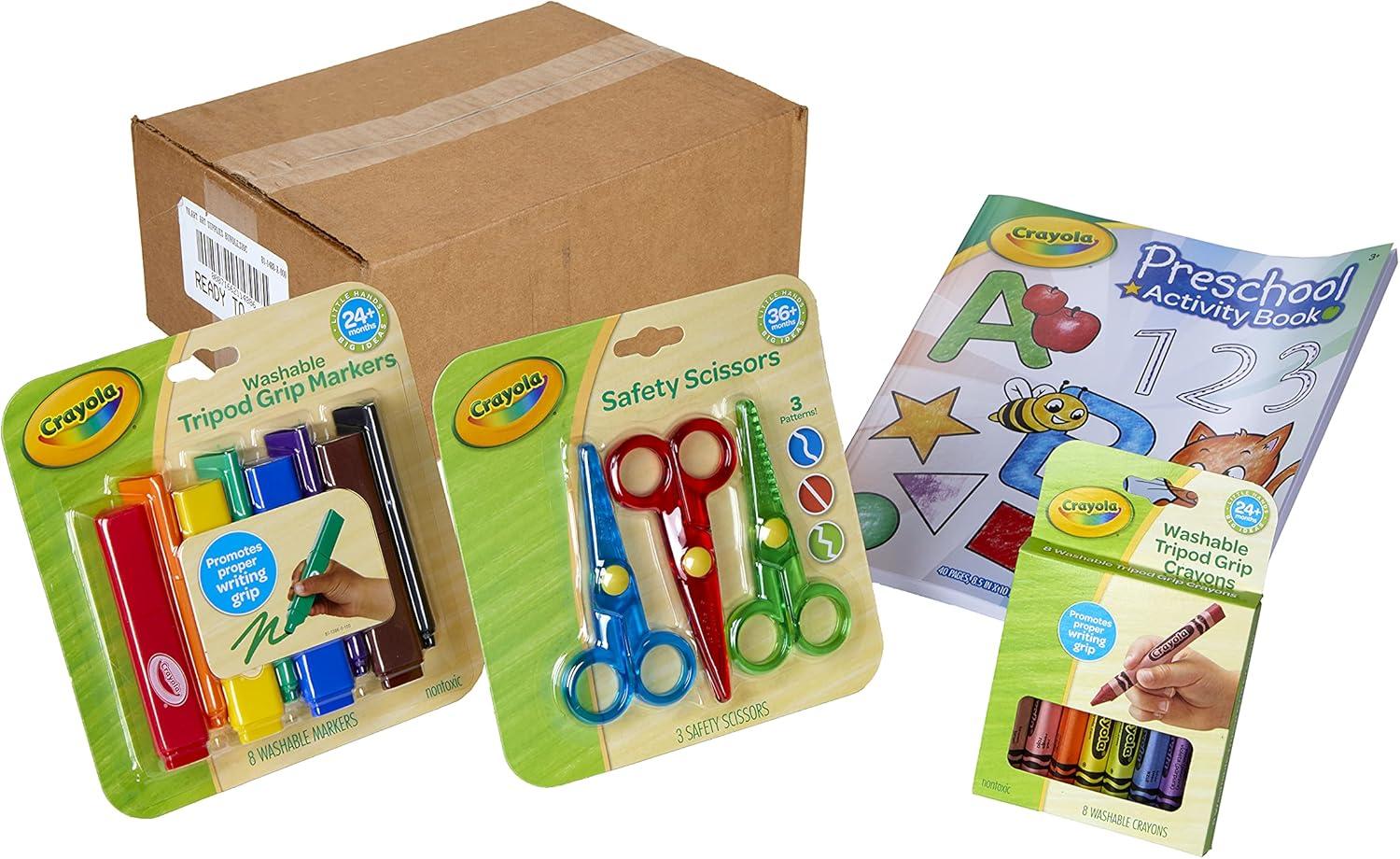 Crayola Young Kids Art Supplies Bundle, Art Set for Girls and Boys, Gifts For Toddlers, 36 Months [Amazon Exclusive](Art Supplies Bundles)